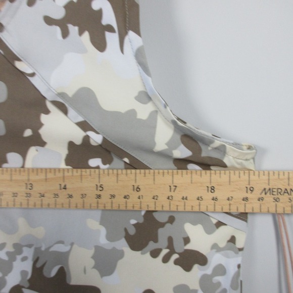 Indyeva Halka II Tank Top Bull Water Camo Women M Green V-Neck Casual Travel 90 - Picture 7 of 11